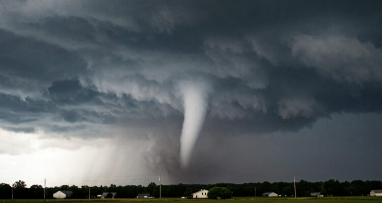 Foto de un tornado
