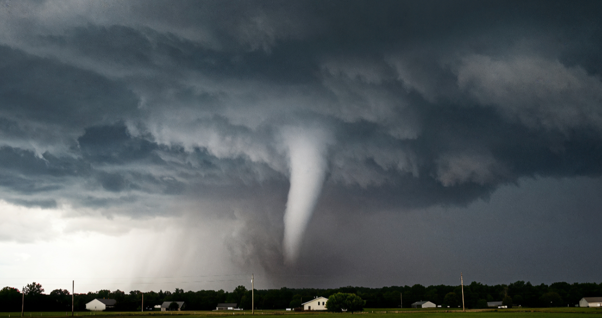 Foto de un tornado