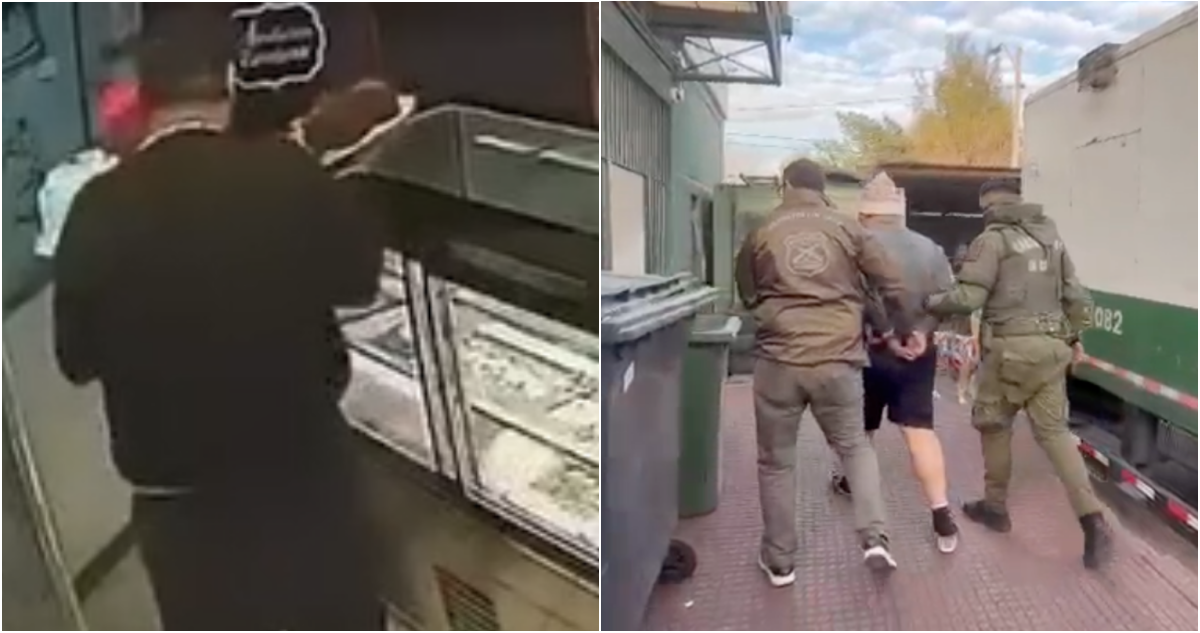 Detienen a uno de los descarados ladrones que robaron tortas desde pastelería de Quilicura