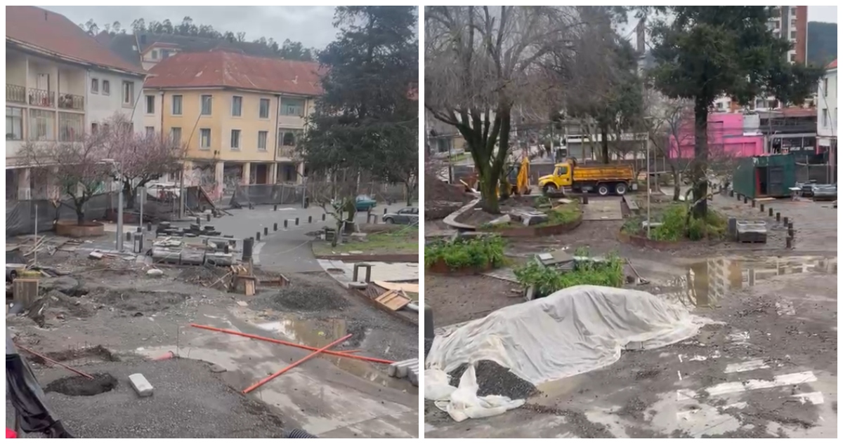 Trabajos en Plaza Perú