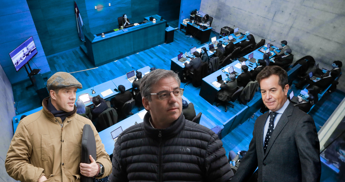 Michael Clark, Pedro Pablo Larraín Mery y su hermano Carlos con audiencia de formalización de fondo.