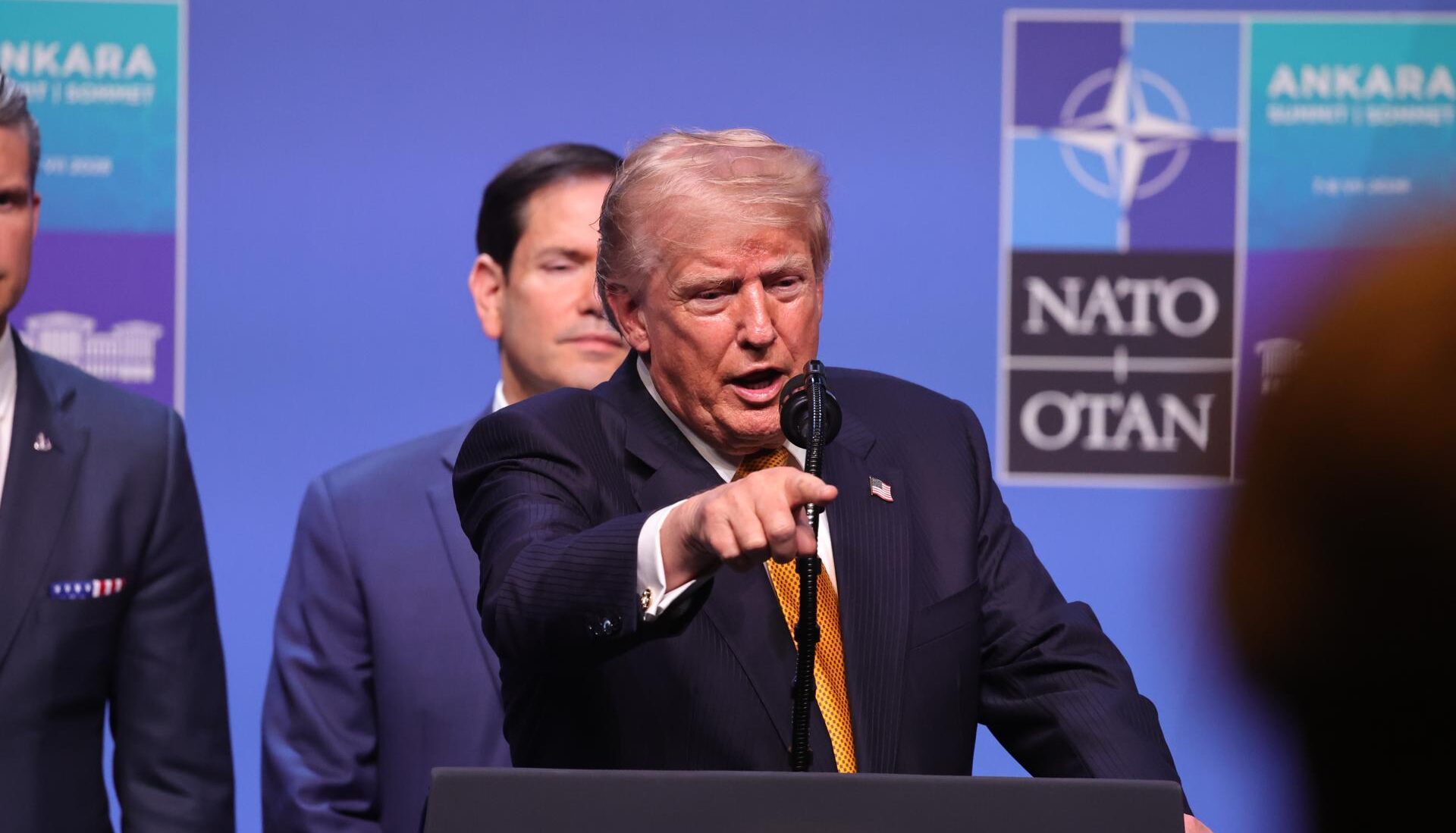El presidente de Estados Unidos, Donald Trump, en la cumbre de la OTAN