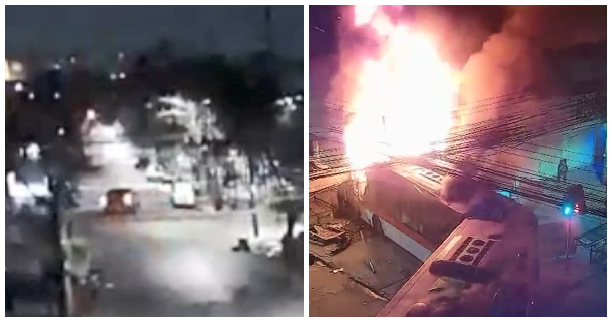 VIDEO | Revelan imágenes de la fatal colisión que provocó incendio y dejó siete muertos en Santiago