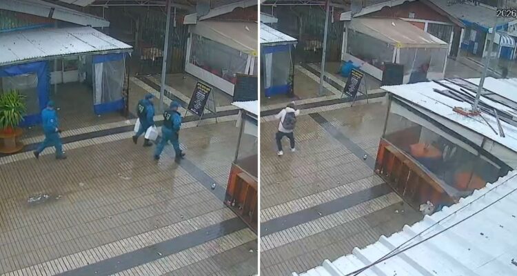 VIDEO | Cámara registra cómo fue asalto que terminó con delincuente muerto en barrio Franklin