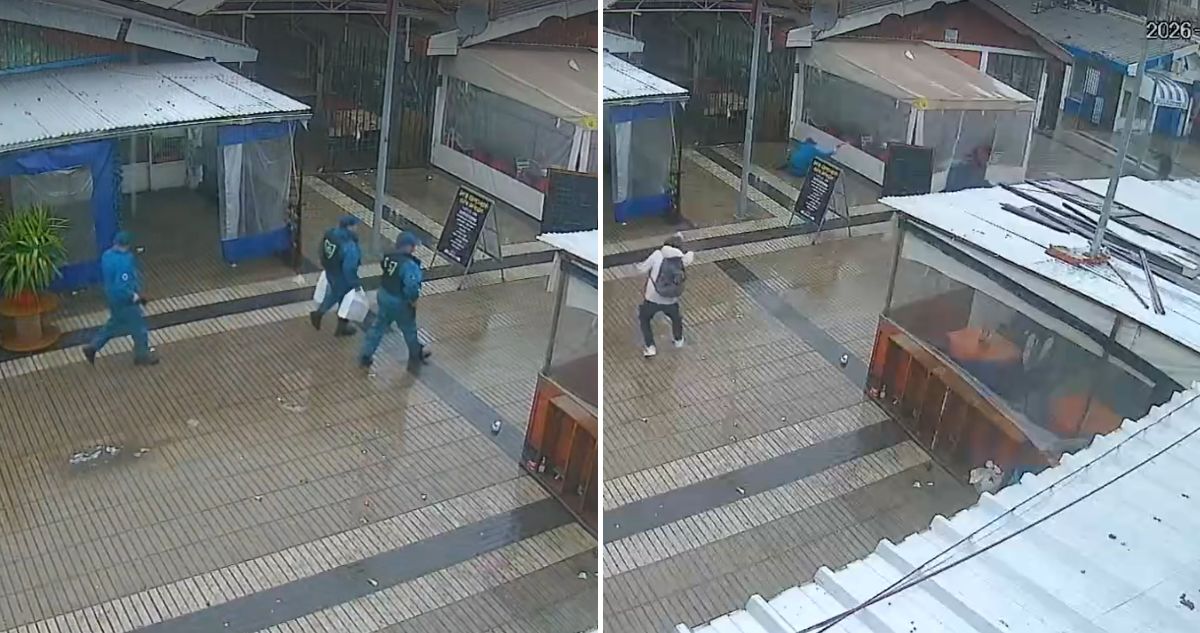 VIDEO | Cámara registra cómo fue asalto que terminó con delincuente muerto en barrio Franklin
