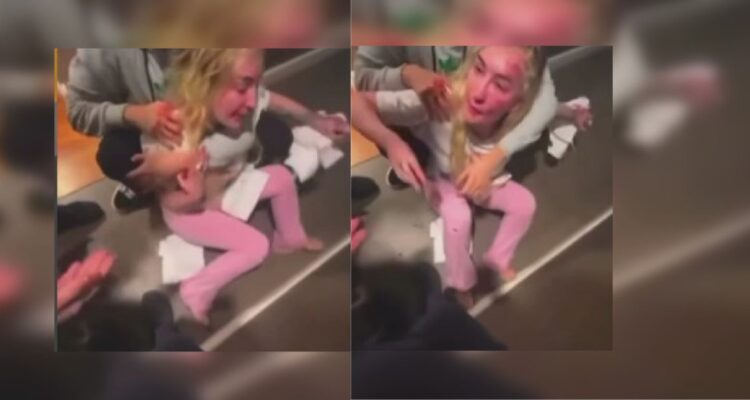 Difunden video de Fran Maira segundos después de la agresión lanzando duros insultos a mujer