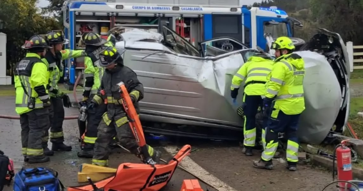 Accidente en Ruta 68 dejó un fallecido y un herido grave en dirección a Santiago