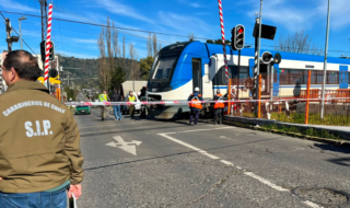 Adulto mayor de 73 años muere tras ser impactado por tren de pasajeros en Temuco