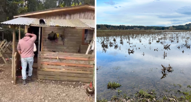 Familias afectadas por inundaciones en Carahue regresan a sus hogares para verificar daños tras lluvia