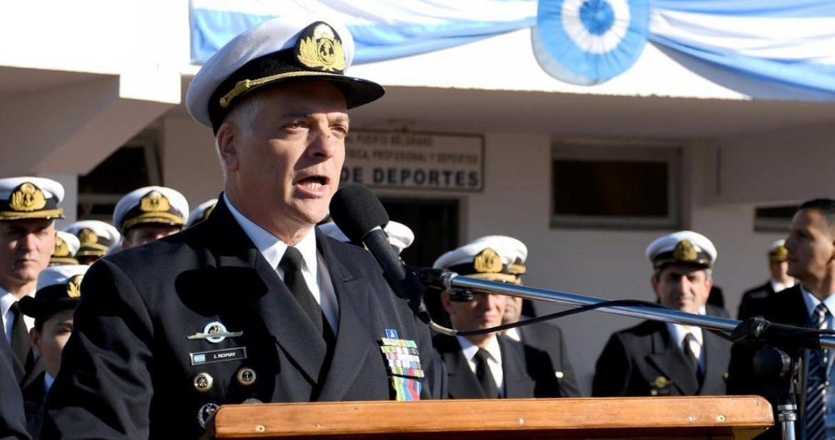 Imagen de archivo del almirante Juan Carlos Romay