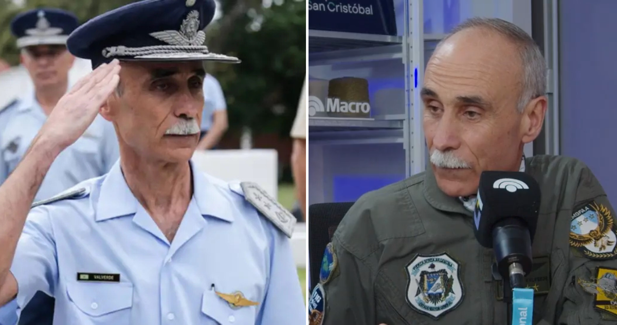 El brigadier general argentino Gustavo Javier Valverde