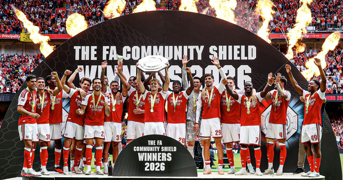 Arsenal goleó al Manchester City y ganó la Community Shield