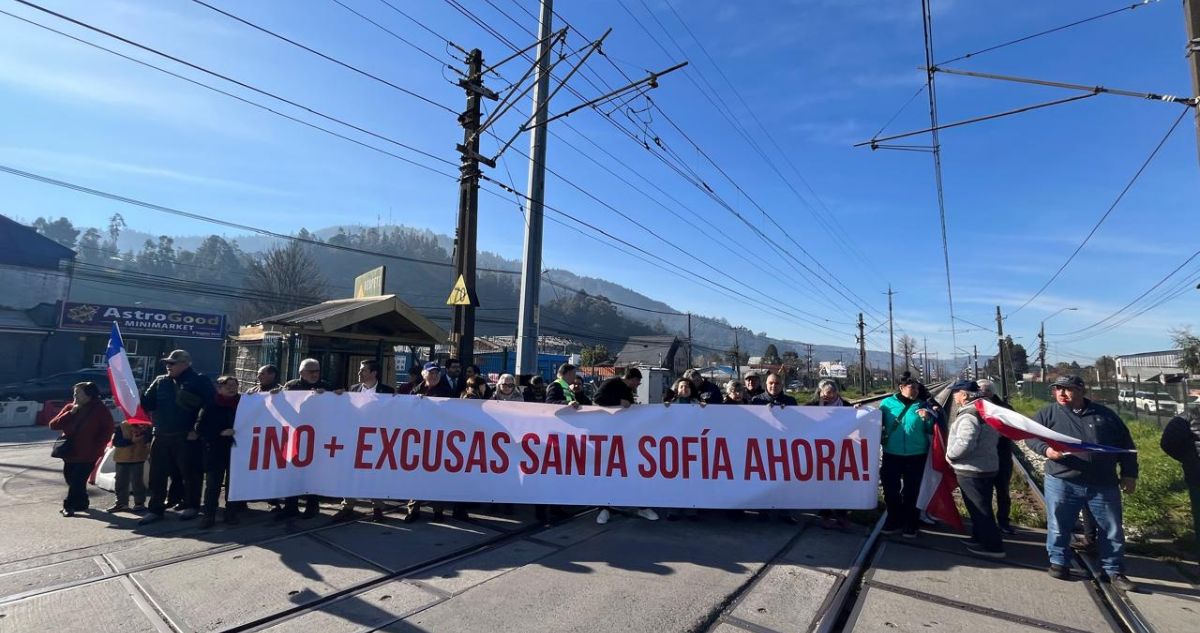 Cruce Santa Sofía de Chiguayante sigue paralizado: autoridades apuntan a EFE y al centralismo