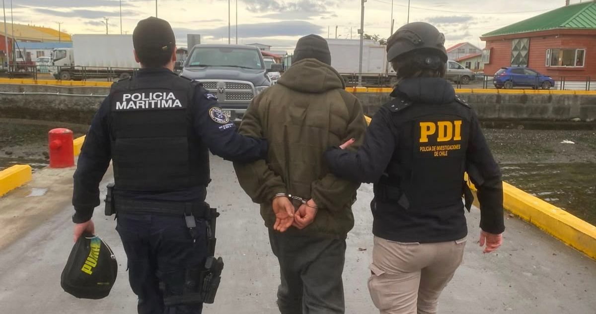 Operativo en muelle de Tierra del Fuego permite detener a prófugo condenado por abuso sexual