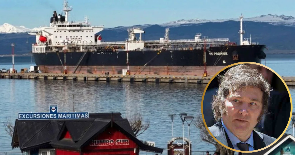 Arribo de buque británico en Ushuaia genera nuevo conflicto al gobierno de Javier Milei en Argentina
