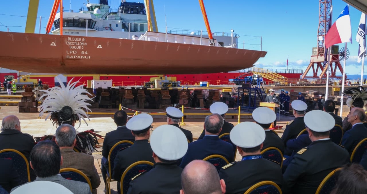 Segundo buque multipropósito que se construye en Asmar de Talcahuano