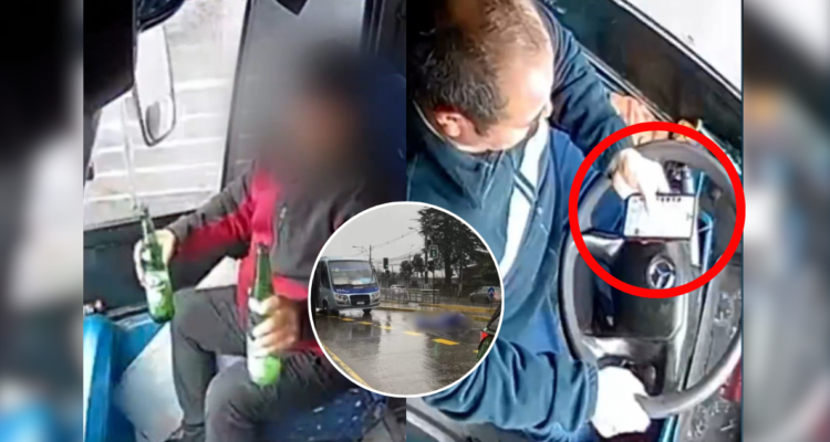 Con cerveza a bordo y celular: Revelan video de chofer que atropelló y mató a hombre en Chiguayante