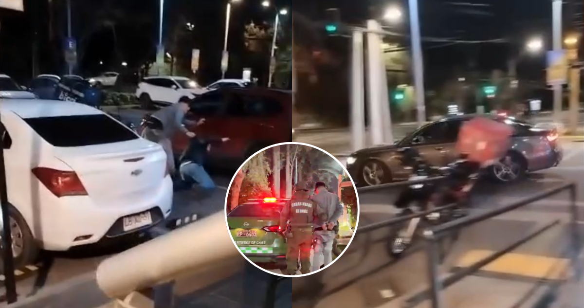 Captan robo de auto desde estacionamiento en Vitacura: fue recuperado en Lo Prado y hay un detenido