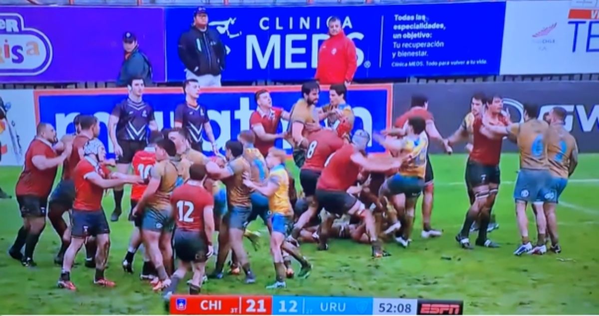 Chile-Uruguay y una escandalosa pelea en el rugby