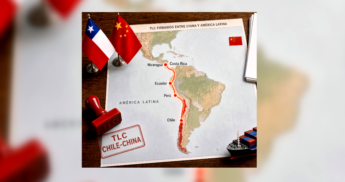 Chile fue el primero: La táctica línea en el mapa de los TLC que China ha firmado con América Latina
