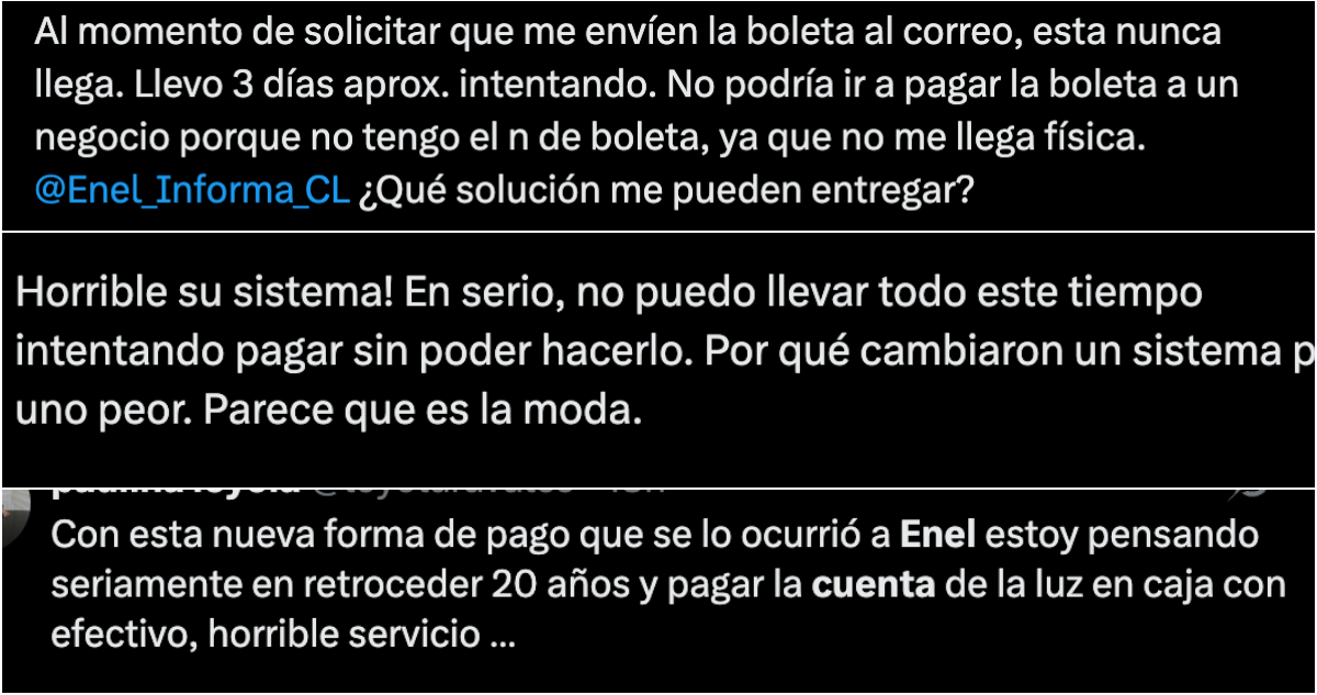 "Es horrible": clientes acusan gran dificultad para pagar cuentas tras cambios en página web de Enel