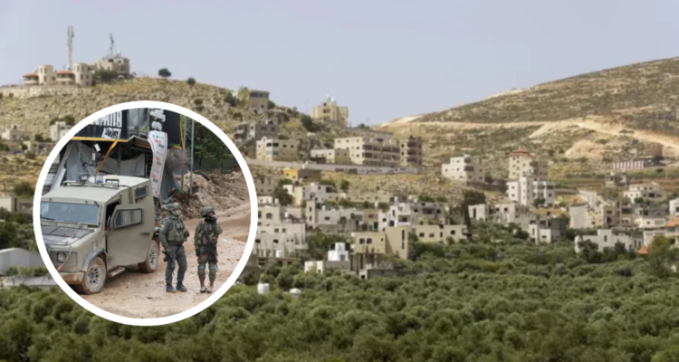 Cisjrodania y foto de contexto de ejército israelí.