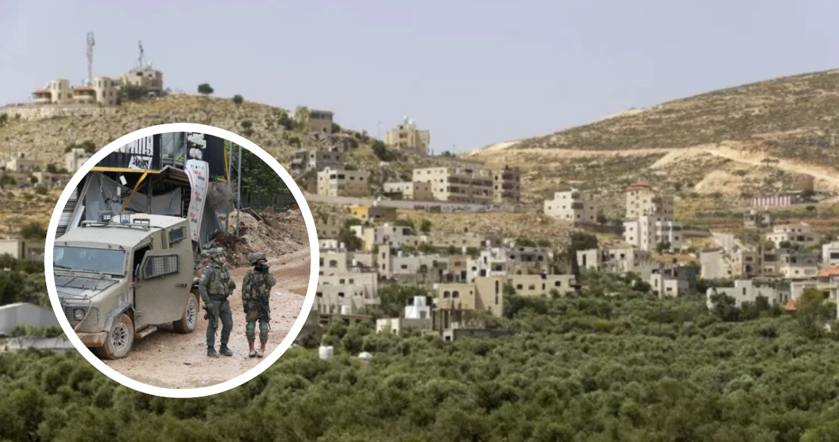 Cisjrodania y foto de contexto de ejército israelí.