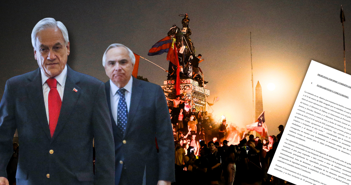 Sin identificar instigadores: comisión investigadora estallido social aprueba informe libertario apuntando a Piñera e INDH