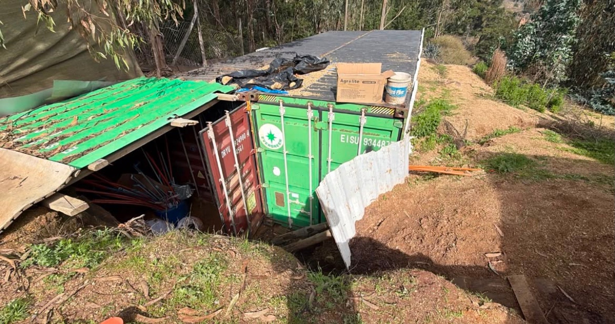 Container con marihuana en El Quisco