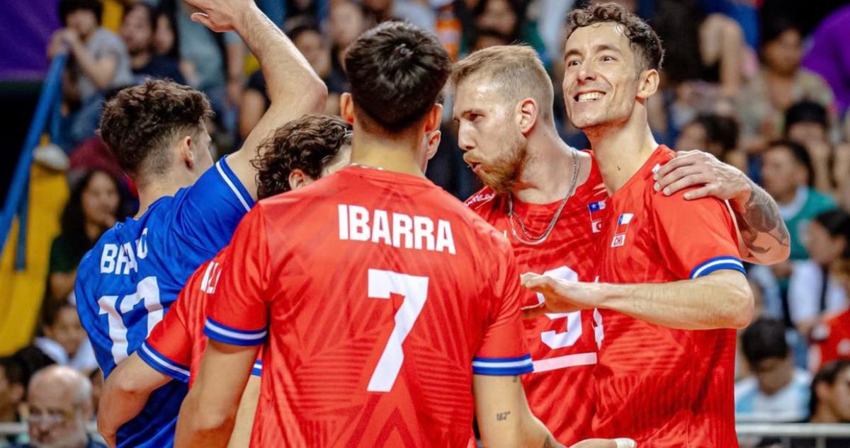 Chile dio batalla ante Brasil en Copa Sudamericana de Voleibol.