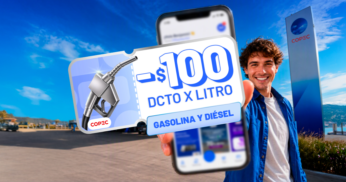 Copec lanza descuentos de $100 por litro de bencina semanal: conoce cómo acceder al beneficio