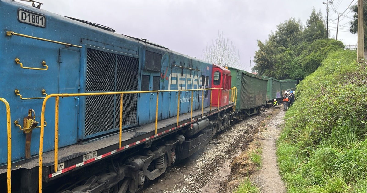 Descarrilamiento de tren Fepasa en Lota