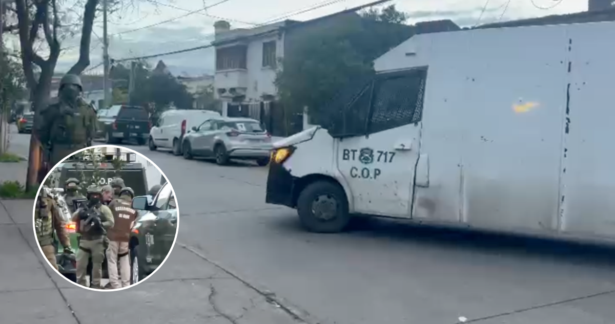Tres detenidos por instalación de artefacto explosivo simulado afuera de vivienda de Fernando Villegas