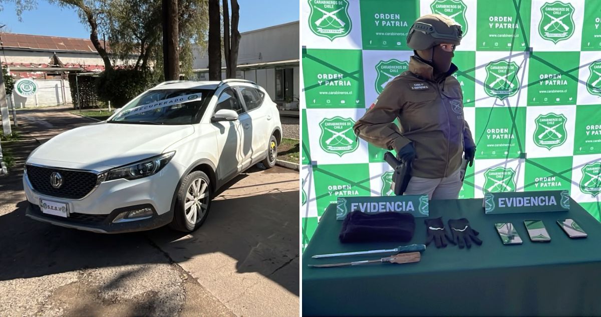 Detienen a 5 delincuentes que se hicieron pasar por pasajeros de app para robar auto en San Bernardo