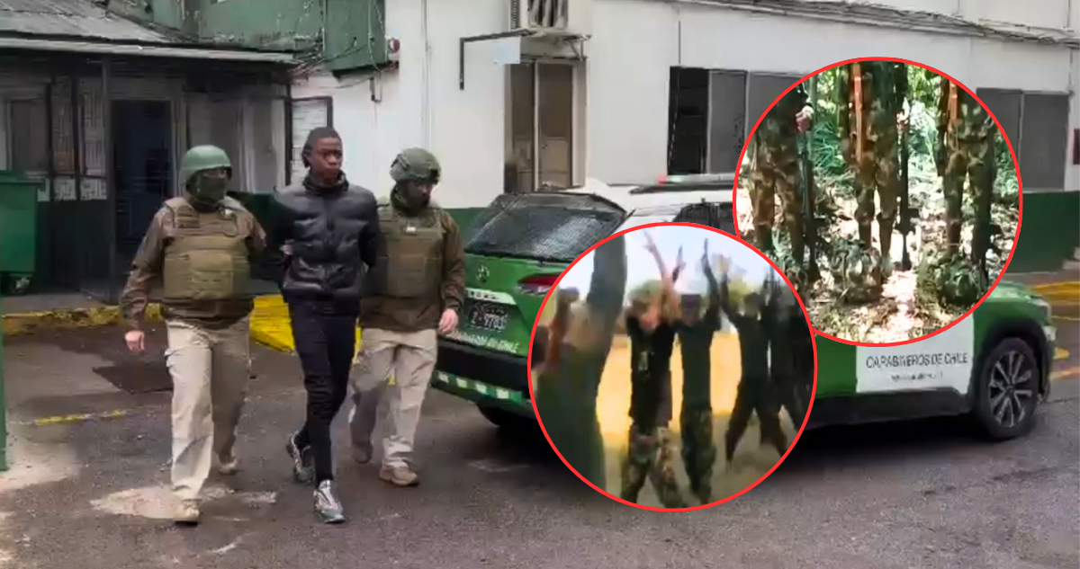 Detienen en Quinta Normal a narcomilitar colombiano, alias “El Motosierra”, requerido por Interpol