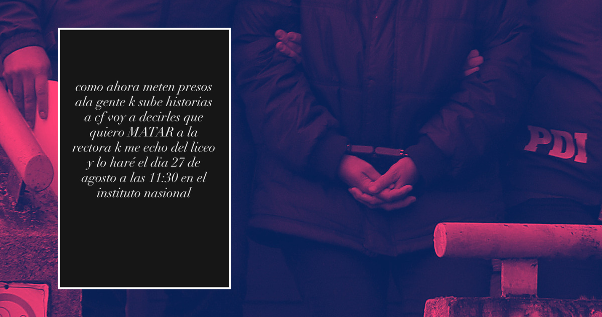 “Quiero matar a la rectora”: Alumna (17) expulsada del Instituto Nacional lanzó amenaza y META alertó