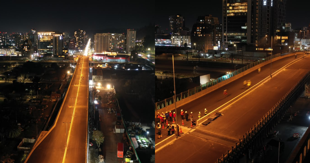 VIDEO | Realizan prueba de iluminación de Puente Chacabuco en Concepción: obra tiene 91% de avance