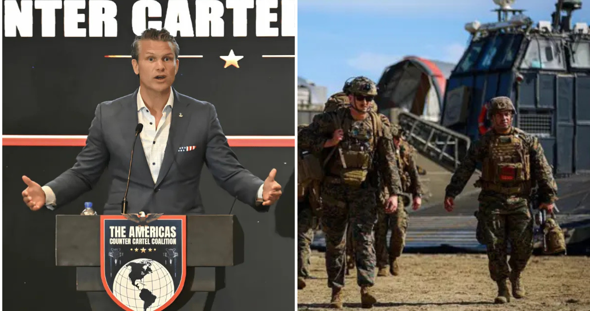 EEUU y posibles operaciones por tierra en Latinoamérica (Pete Hegseth en foto)