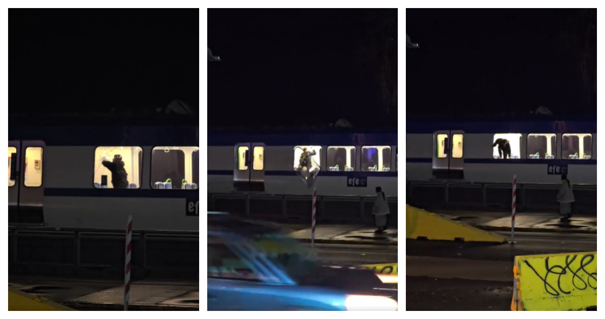 Asalto en tren EFE Valparaíso termina con pasajero herido: ladrón huyó rompiendo una ventana
