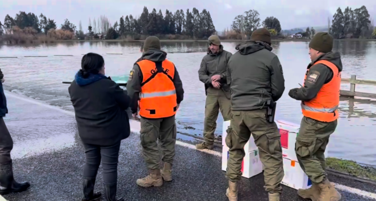 Entregan ayuda para afectados por inundaciones y aislamiento tras lluvias en costa de La Araucanía