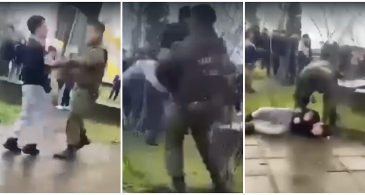 Estudiante reducido por carabinero tras amenazar con destornillador a compañeros en Liceo de Osorno