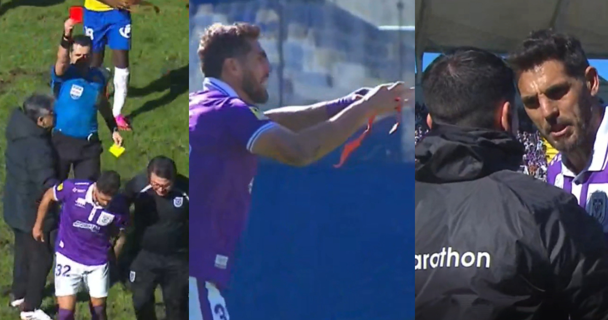 expulsión a Joaquín Larrivey vs Concepción