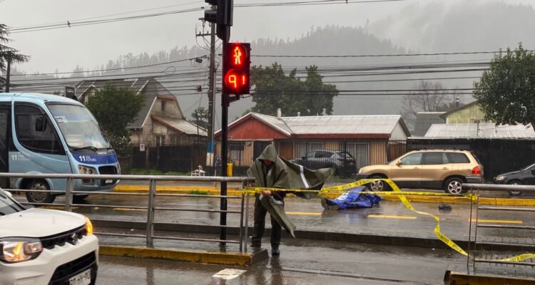 Fatal atropello de adulto mayor en Chiguayante: micrero detenido