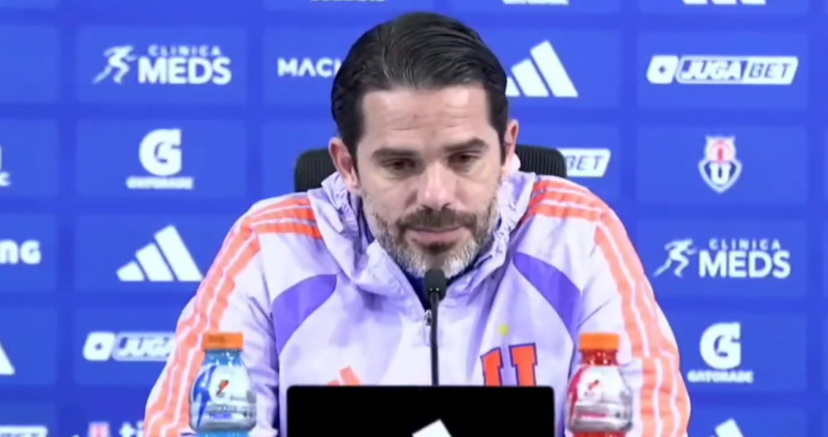 Fernando Gago en conferencia de prensa a La U