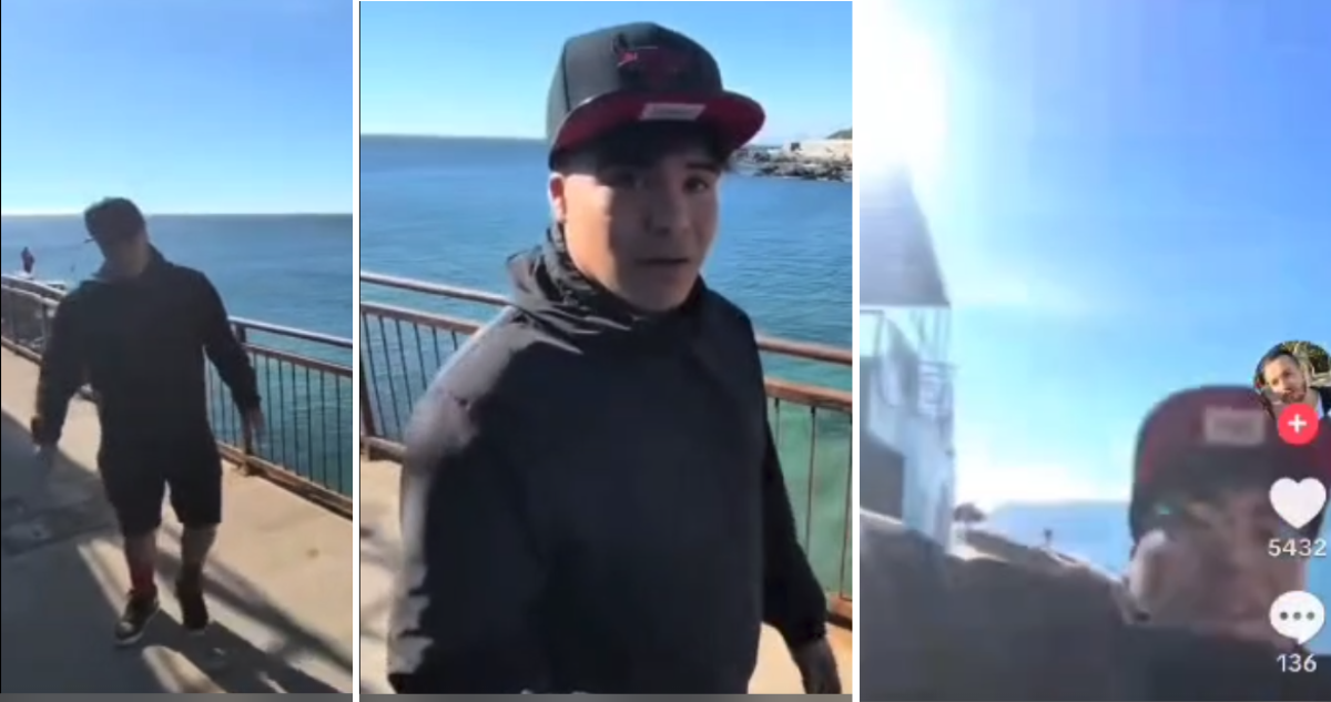 Video capta violento robo de cadena a turista brasileño en playa Las Torpederas de Valparaíso