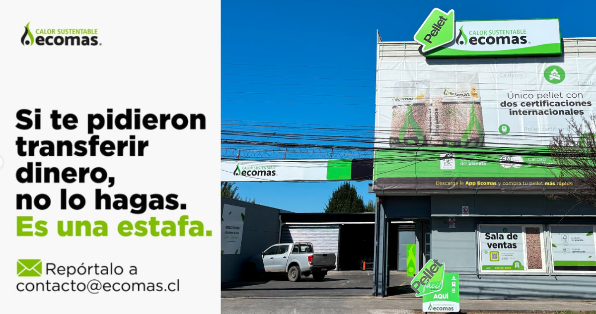 Ecomas se querella tras uso de su imagen por delincuentes para estafar a clientes en redes sociales.