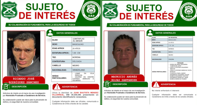 Buscan a chileno y venezolano por ataque a balazos que dejó grave a carabinero en Antofagasta