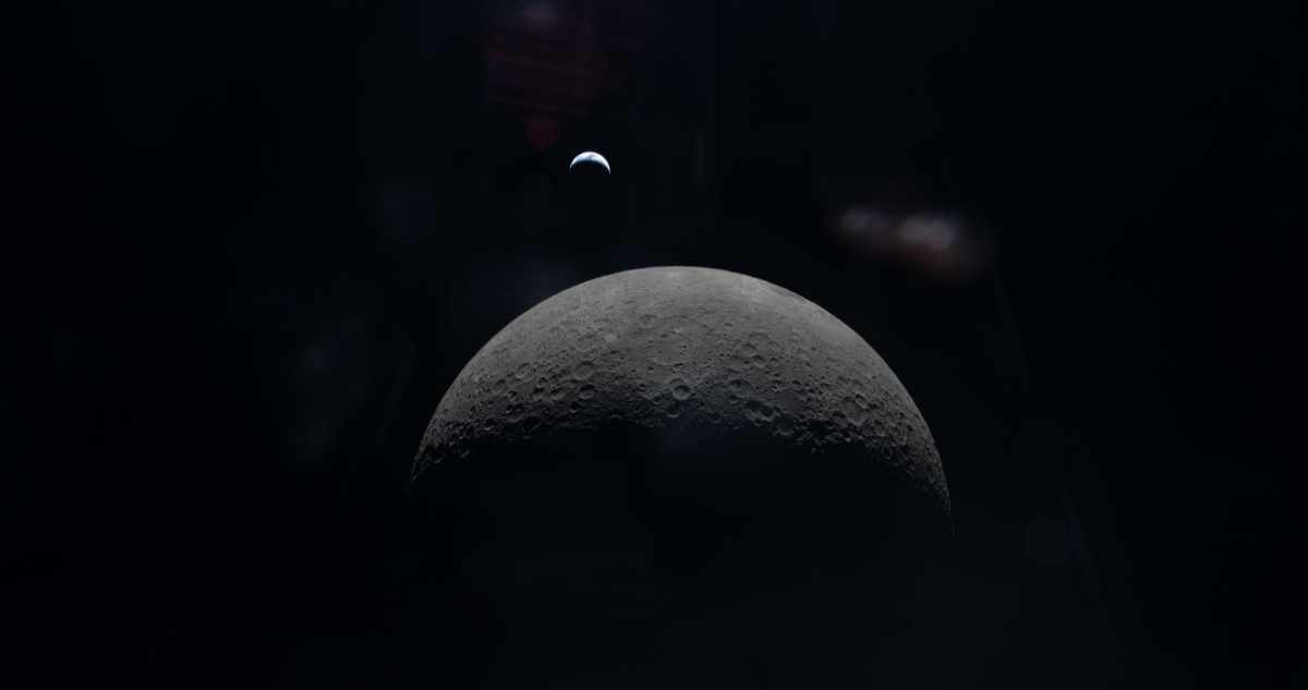 Foto de la Luna para ilustrar nota sobre los microbios