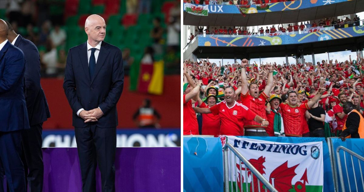 Gales elevó el tono contra Gianni Infantino.