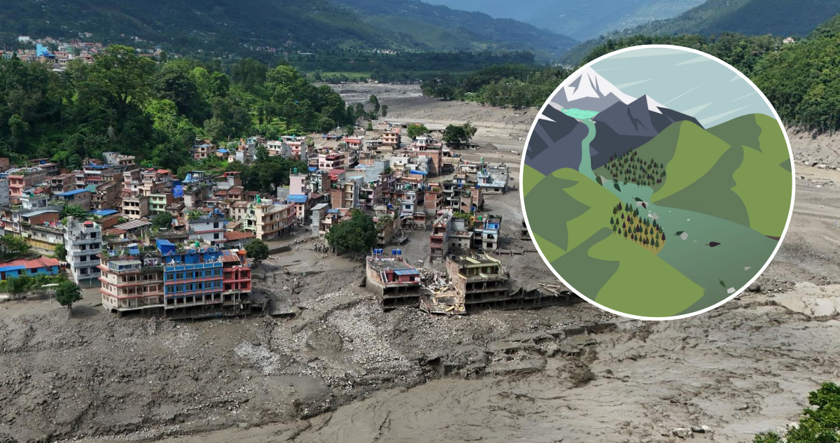 ¿Fue un GLOF? El fenómeno que produjo el gigantesco aluvión en Nepal y que dejó cientos de muertos